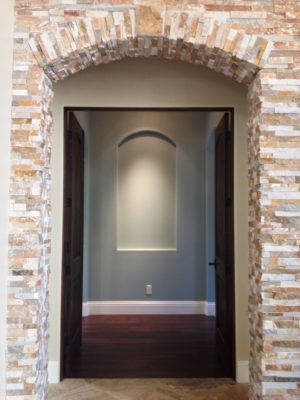 Exposed stone archway