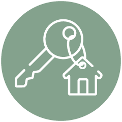 home and key icon
